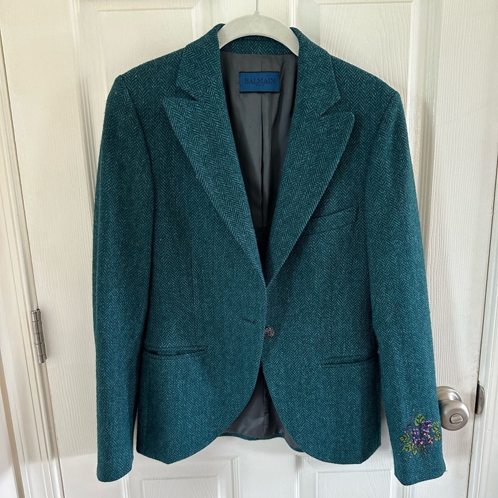 Balmain embroidered blazer